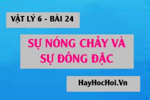 Sự nóng chảy là gì? cho ví dụ về sự nóng chảy - Vật lý 6 bài 24